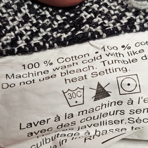 3 New Kitchen Towels Black White Gray Plaid Check Stripe Studio Belle 18 X 28 - Picture 8 of 12